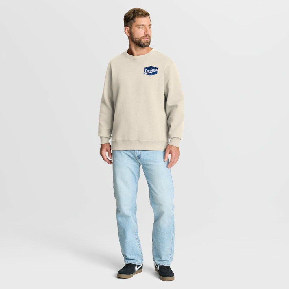 Los Angeles Dodgers 9x Champs Crewneck Sweatshirt Tan