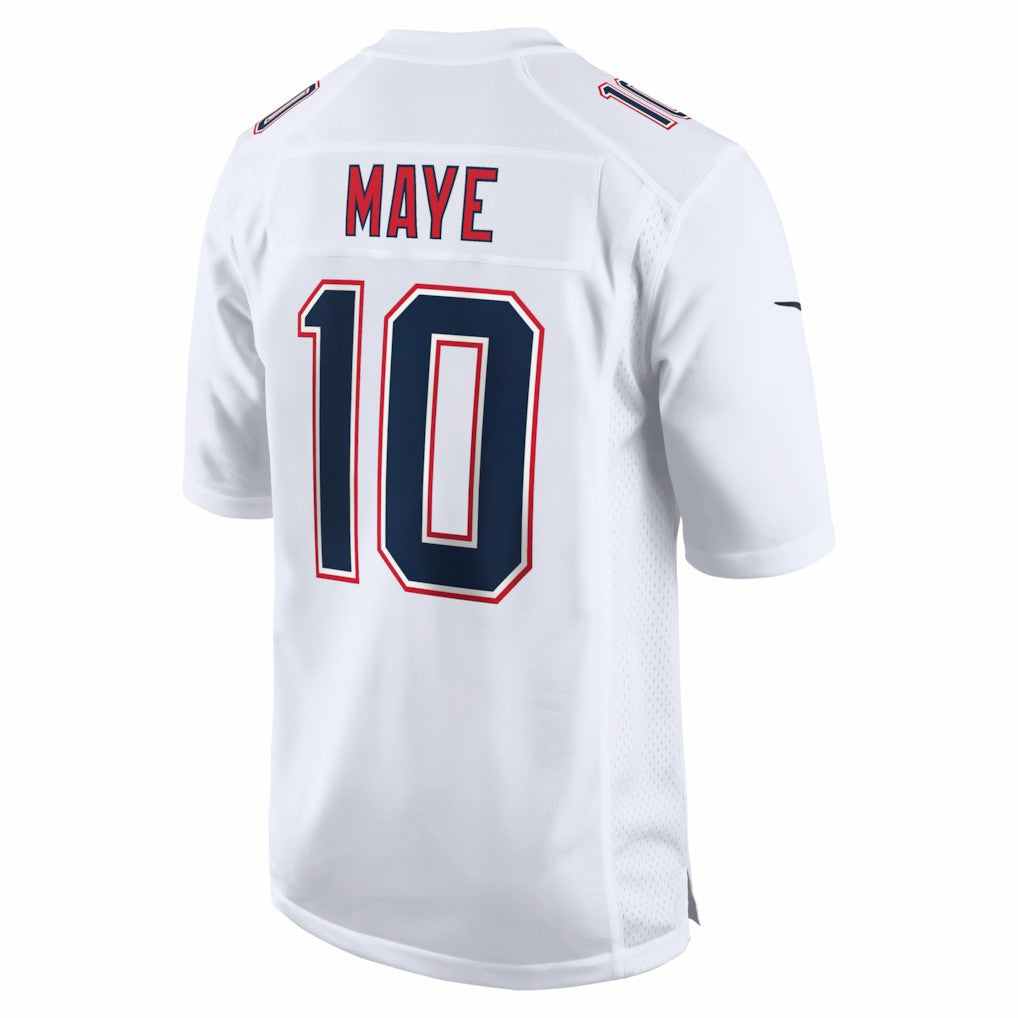 Drake Maye New England Patriots Game Jersey - Tundra White for sale