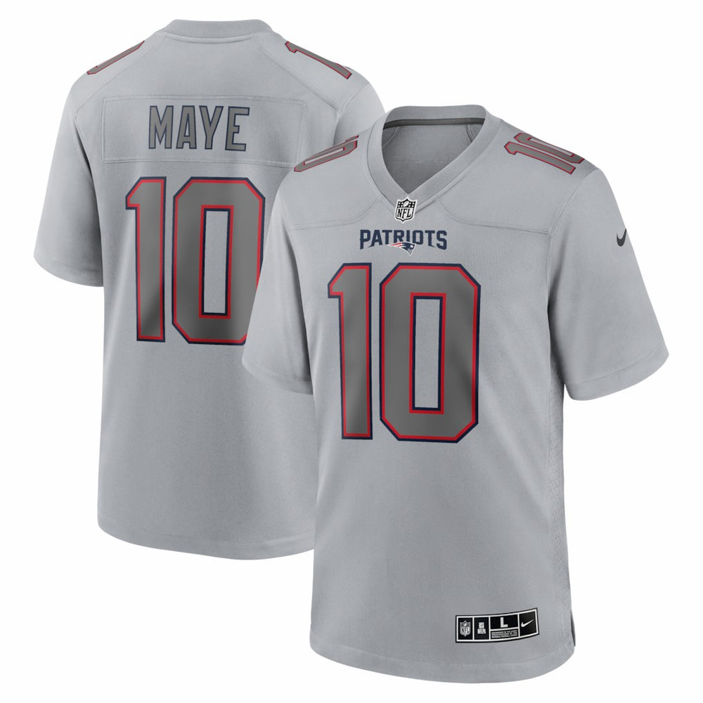 Drake Maye New England Patriots Atmosphere Fashion Game Jersey - Gray online