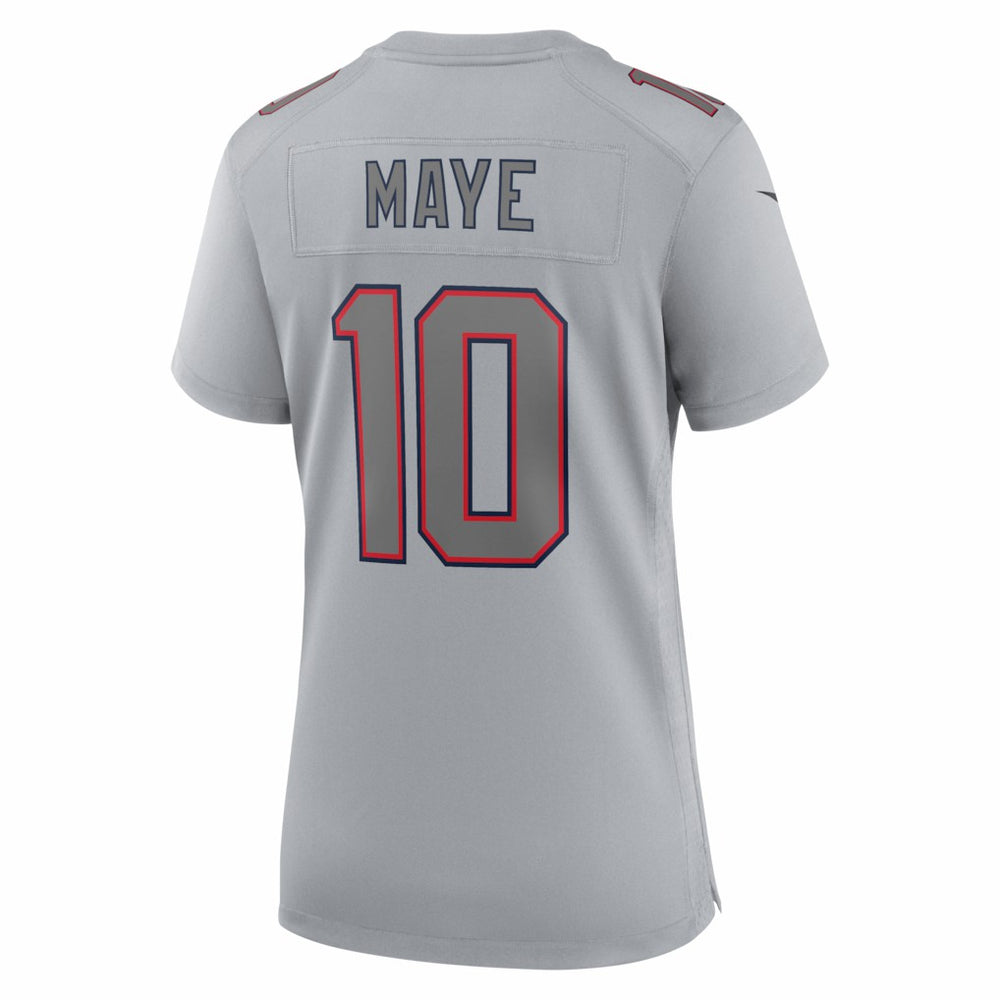 Drake Maye New England Patriots Women's Fashion Atmosphere Fashion Game Jersey - Gray sale
