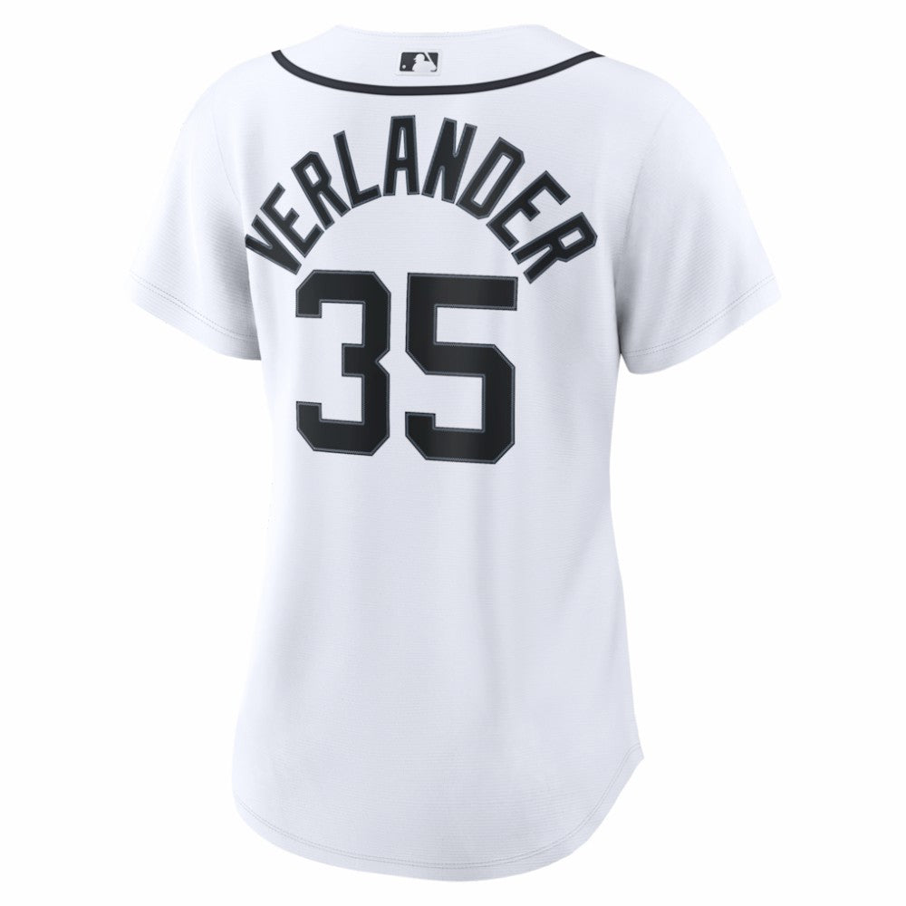 Justin Verlander Detroit Tigers Women's Home Replica Jersey White