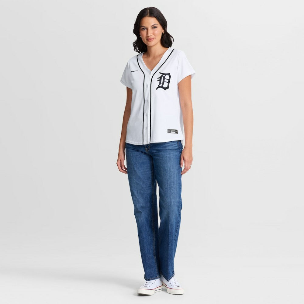 Justin Verlander Detroit Tigers Women's Home Replica Jersey White