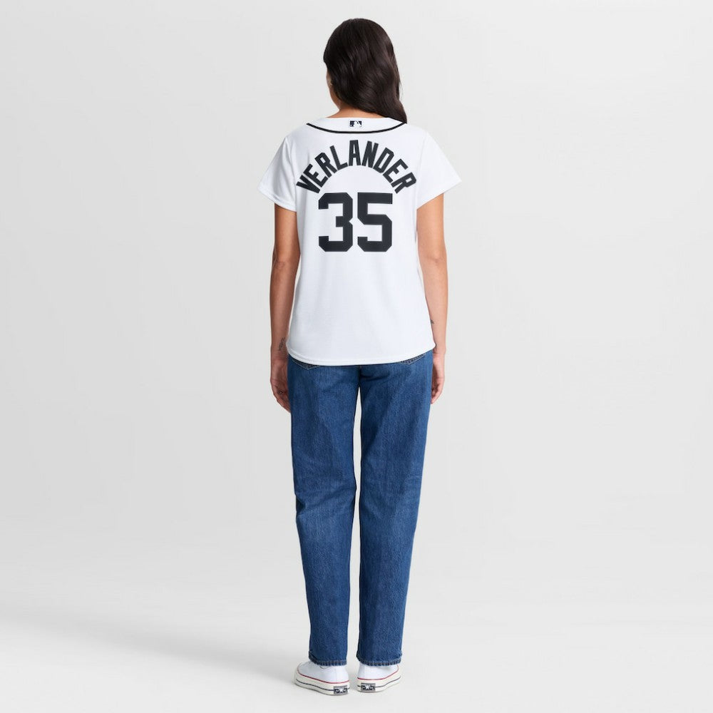 Justin Verlander Detroit Tigers Women's Home Replica Jersey White