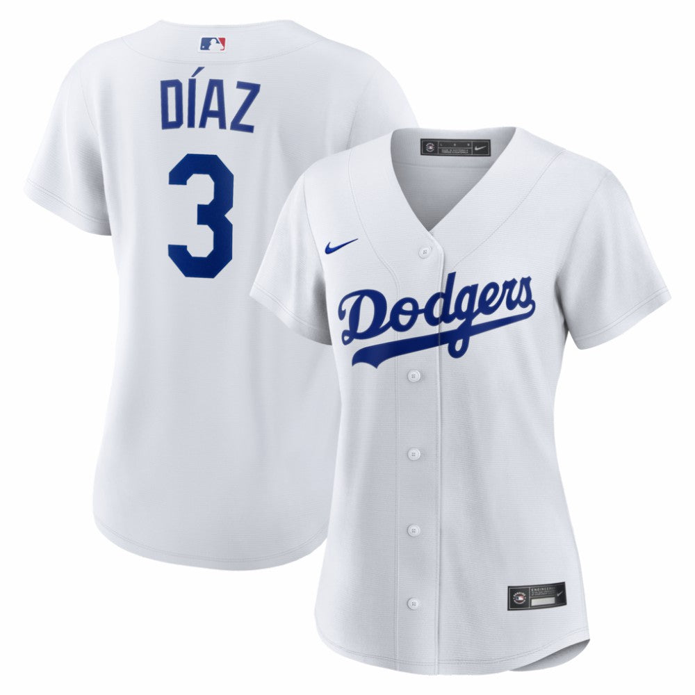 Edwin Díaz Los Angeles Dodgers Women's Home Replica Jersey White