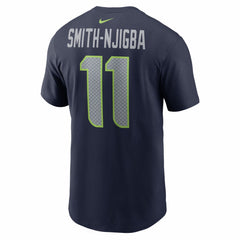 Jaxon Smith-Njigba Seattle Seahawks Super Bowl LX Patch Name & Number T-Shirt - College Navy online