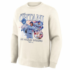 Shohei Ohtani Los Angeles Dodgers Montage Legacy Sweatshirt Cream