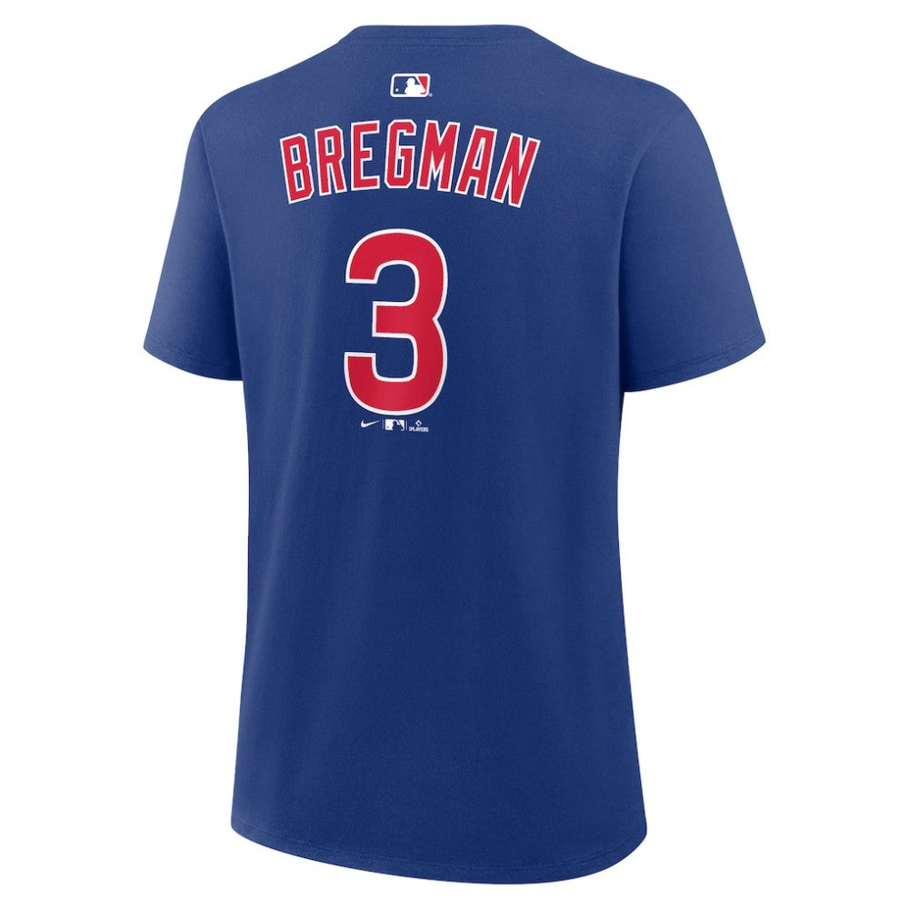Alex Bregman Chicago Cubs Women's Name & Number T-Shirt Royal
