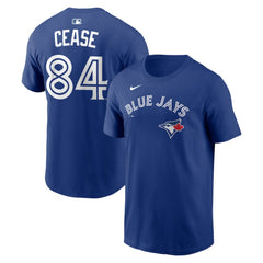 Dylan Cease Toronto Blue Jays Home Name & Number T-Shirt Royal