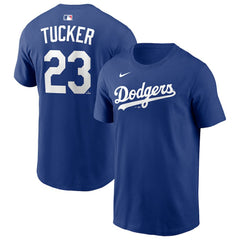 Kyle Tucker Los Angeles Dodgers Name & Number T-Shirt Royal