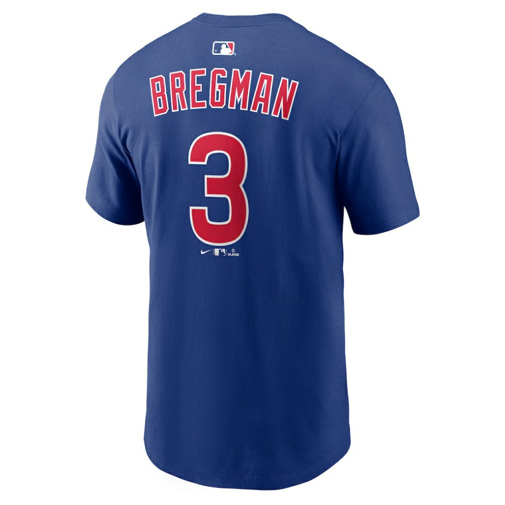 Alex Bregman Chicago Cubs Home Name & Number T-Shirt Royal