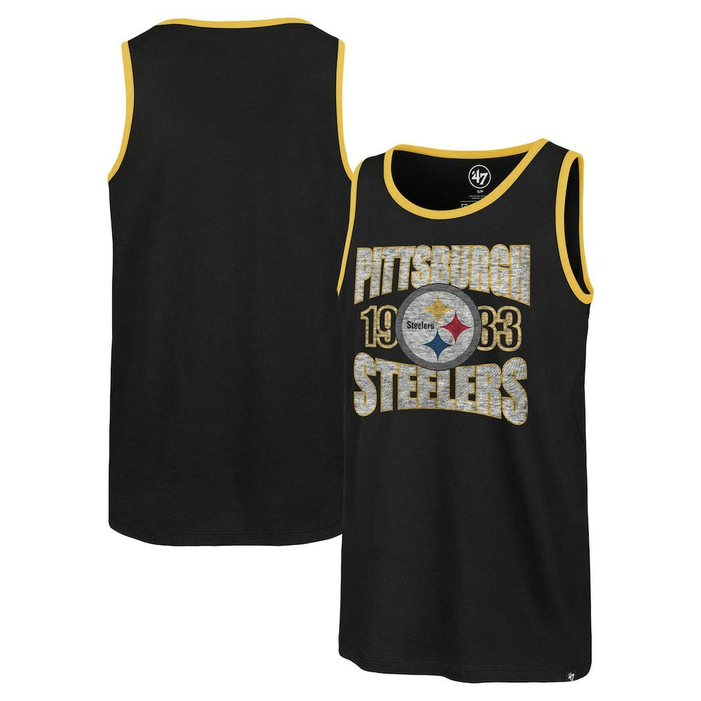 Pittsburgh Steelers '47 Upload Franklin Tank Top - Black sale