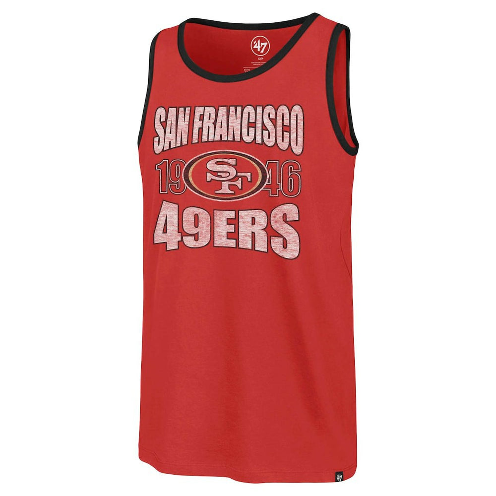San Francisco 49ers '47 Upload Franklin Tank Top - Scarlet online