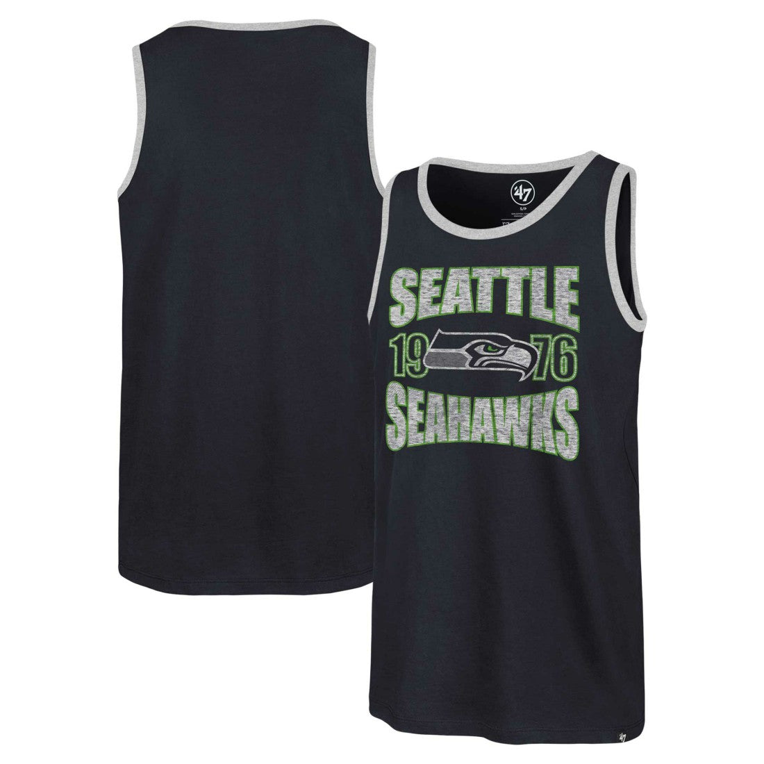 Seattle Seahawks '47 Upload Franklin Tank Top - College Navy on sale