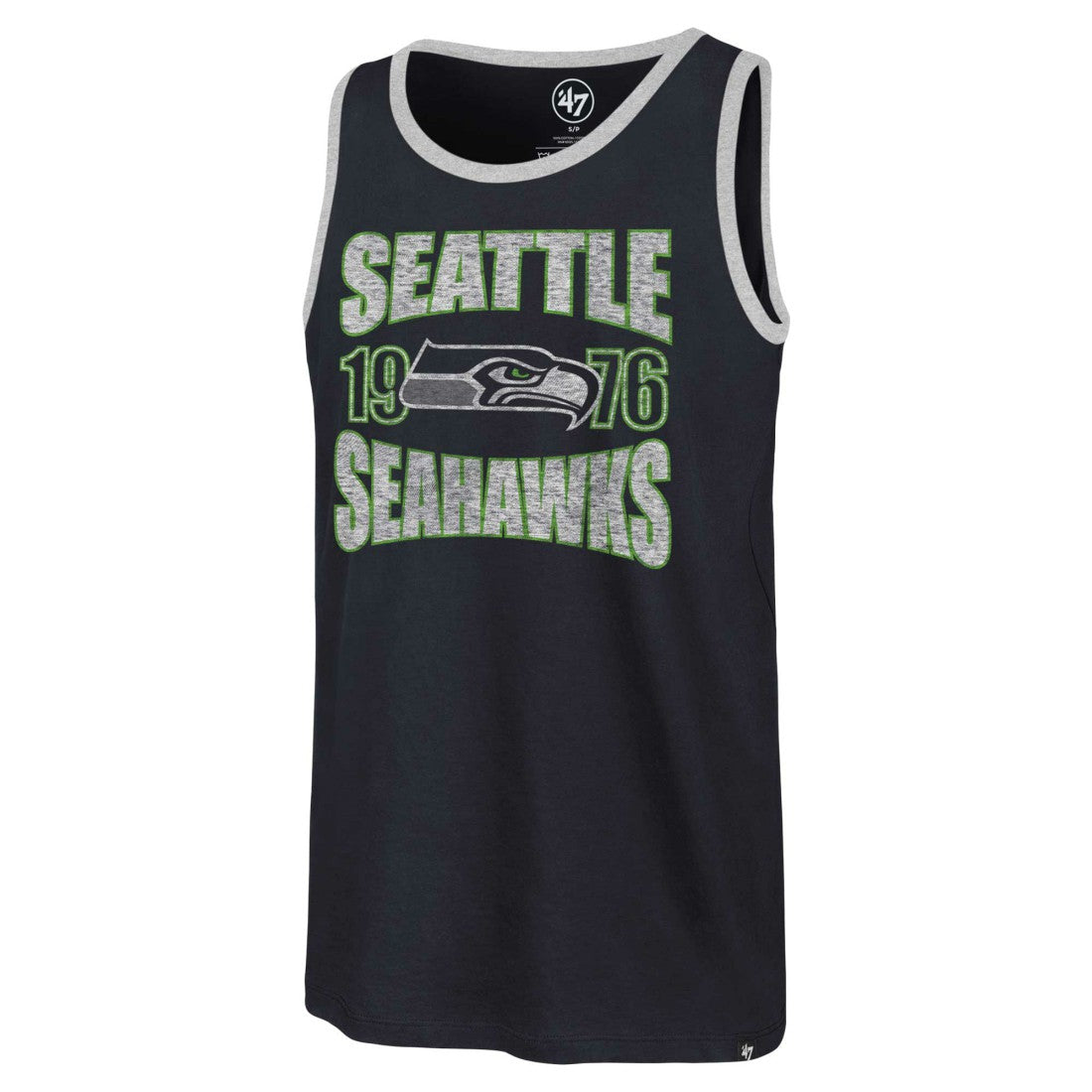 Seattle Seahawks '47 Upload Franklin Tank Top - College Navy on sale