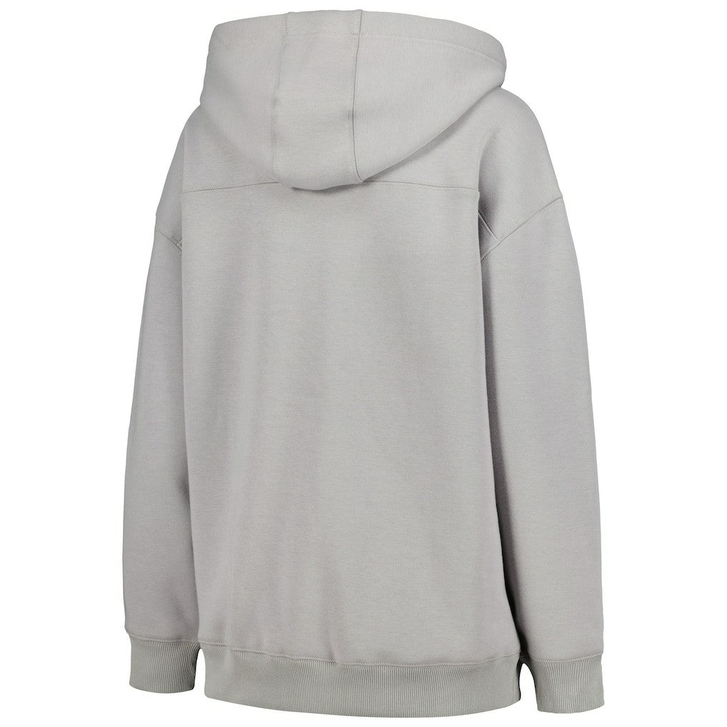 Minnesota Vikings The Wild Collective Women's Faux Fur Lined Tri-Blend Full-Zip Hoodie - Gray outlet