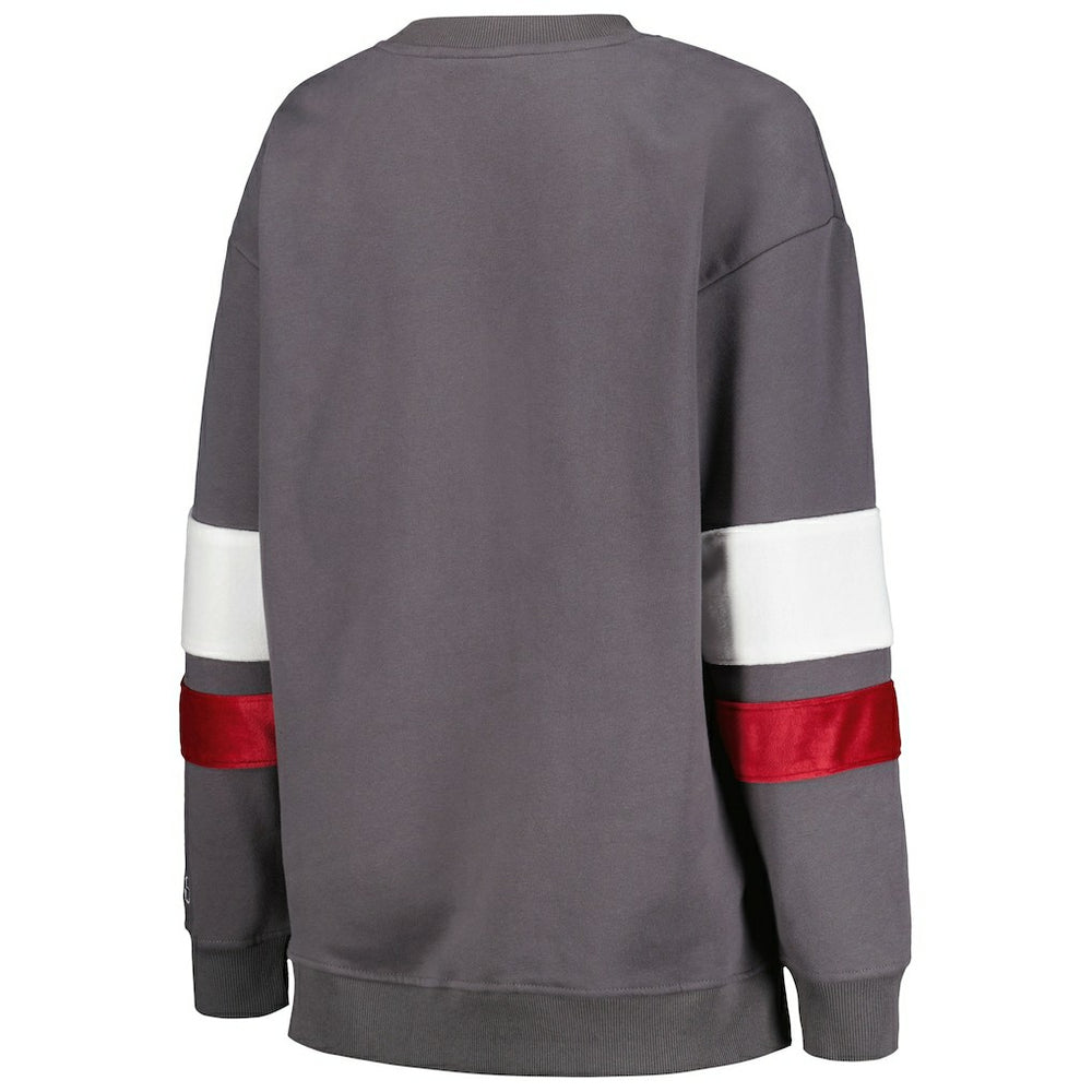 Arizona Cardinals The Wild Collective Women's Fleece Pullover Sweatshirt - Charcoal online