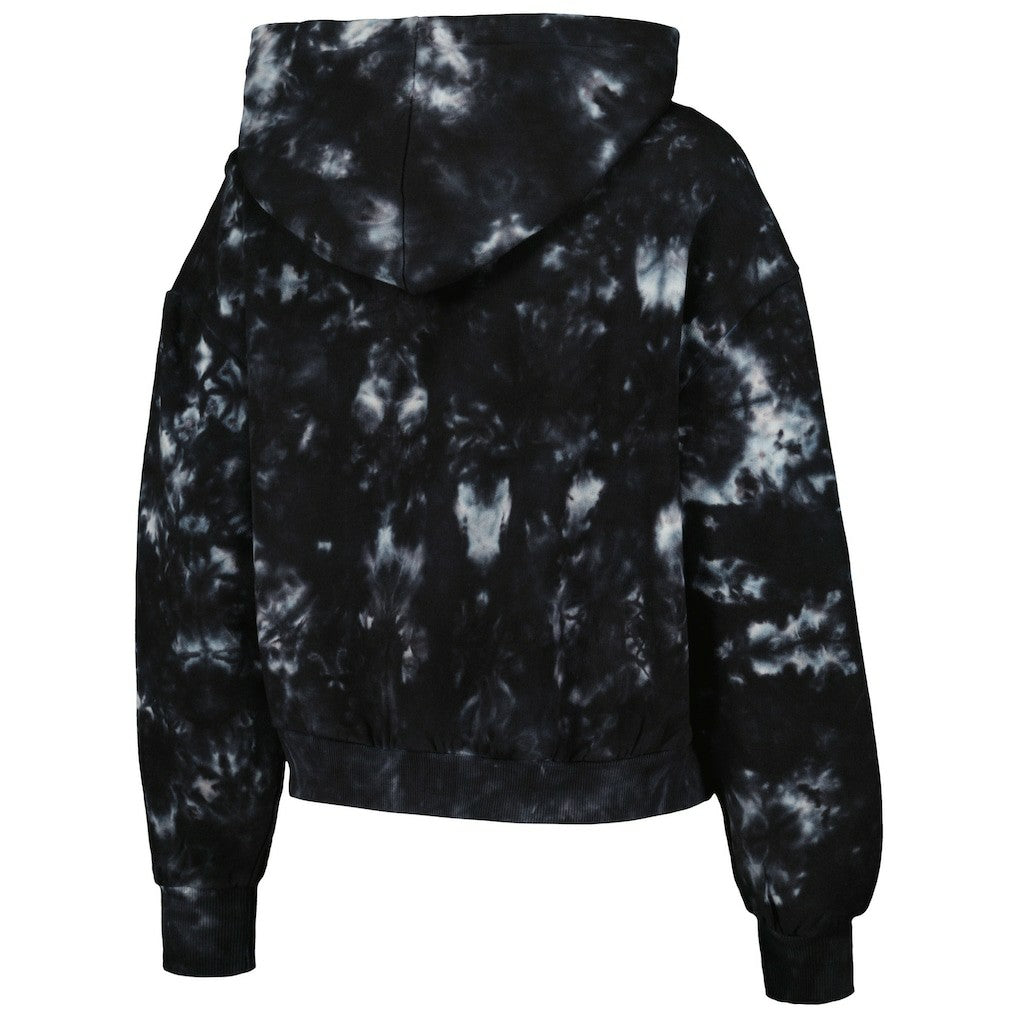 Minnesota Vikings The Wild Collective Women's Tie-Dye Cropped Pullover Hoodie - Black online