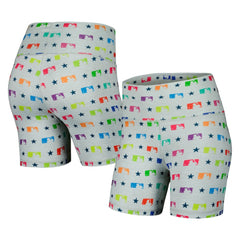 MLB Merchandise Terez Women's TLC Rainbow Shorts Gray