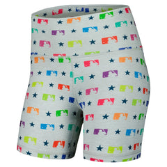 MLB Merchandise Terez Women's TLC Rainbow Shorts Gray