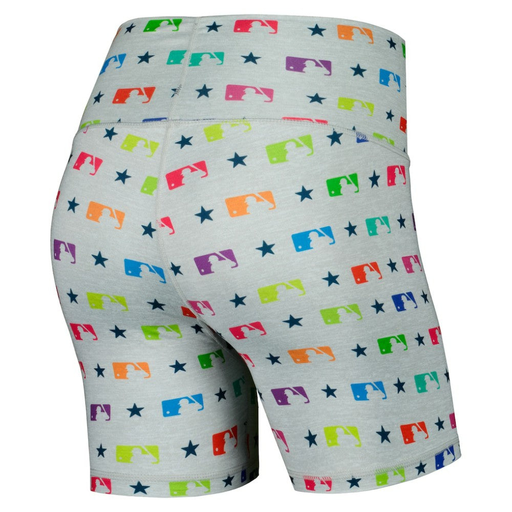 MLB Merchandise Terez Women's TLC Rainbow Shorts Gray