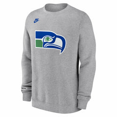 Seattle Seahawks Vintage Osprey Head Club Sweatshirt - Heather Gray discount