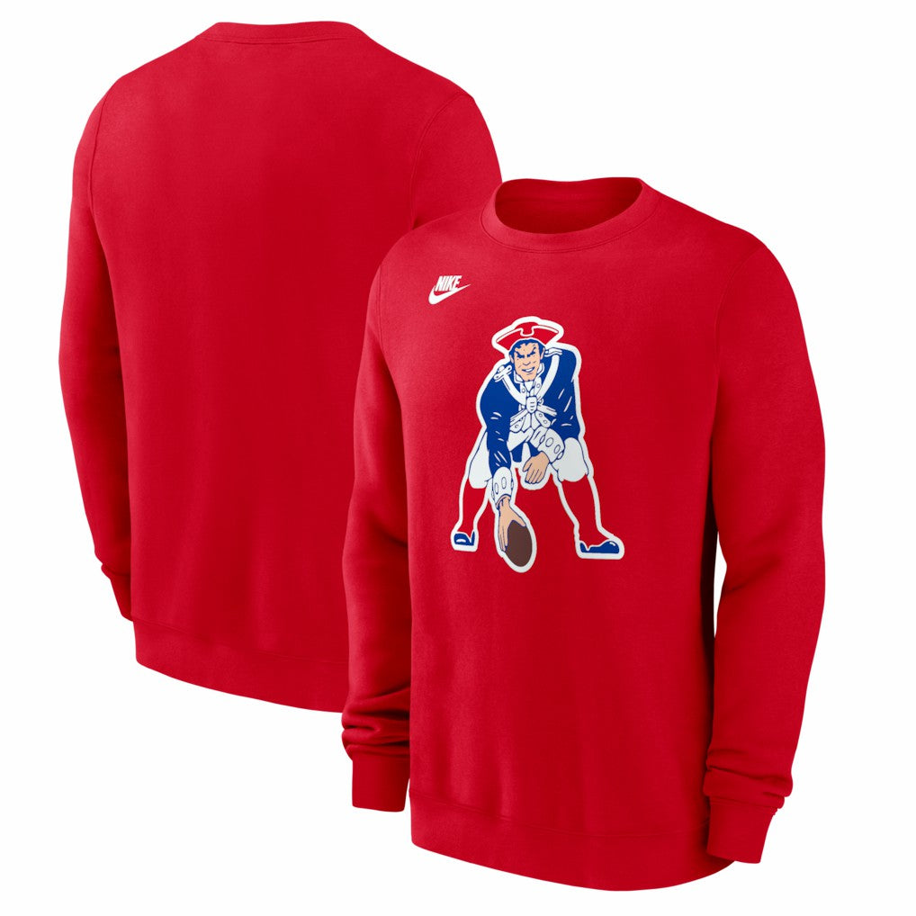 New England Patriots Pat Patriot Club Sweatshirt - Red sale