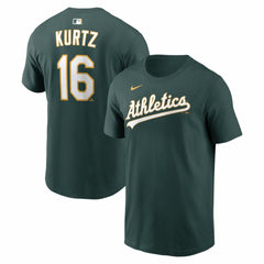 Nick Kurtz Athletics Name & Number T-Shirt Green