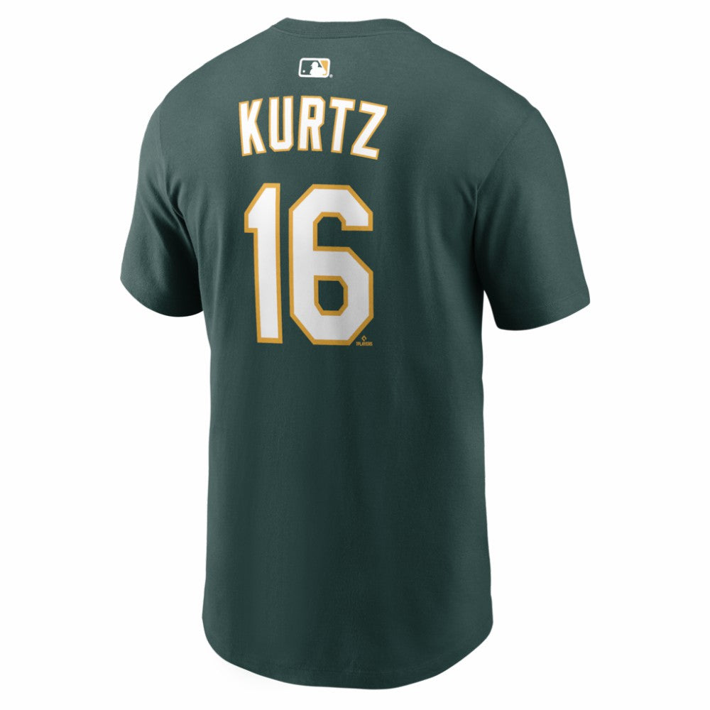 Nick Kurtz Athletics Name & Number T-Shirt Green