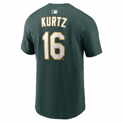 Nick Kurtz Athletics Name & Number T-Shirt Green