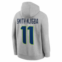 Jaxon Smith-Njigba Seattle Seahawks Super Bowl LX Patch Name & Number Hoodie - Heather Gray online