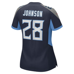 Chris Johnson Tennessee Titans Women's Retired Player Game Jersey - Navy on sale