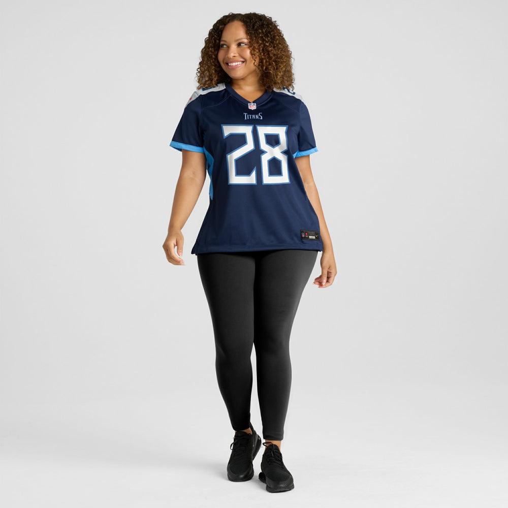 Chris Johnson Tennessee Titans Women's Retired Player Game Jersey - Navy on sale