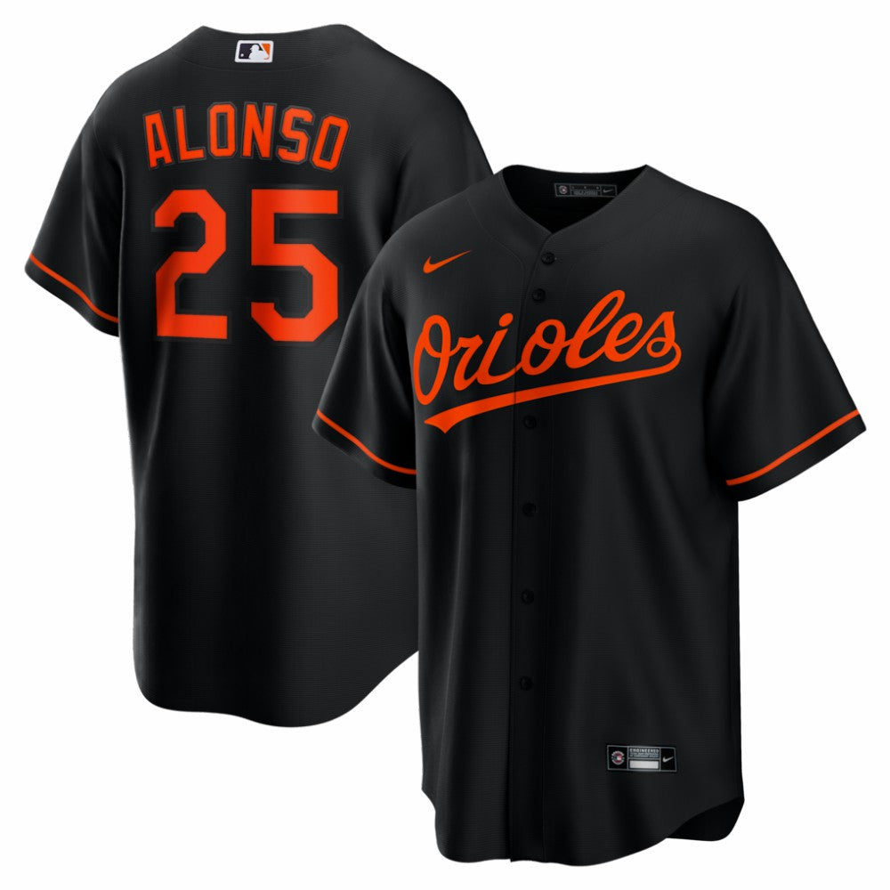 Pete Alonso Baltimore Orioles Alternate Replica Jersey Black