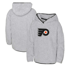 Philadelphia Flyers Girls Youth Ultimate Teddy Fleece Pullover Hoodie - Heather Gray Hoodies