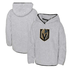 Vegas Golden Knights Girls Youth Ultimate Teddy Fleece Pullover Hoodie - Heather Gray Hoodies