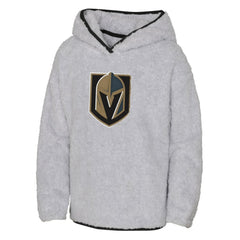 Vegas Golden Knights Girls Youth Ultimate Teddy Fleece Pullover Hoodie - Heather Gray Hoodies