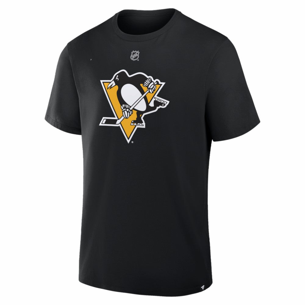 Stuart Skinner Pittsburgh Penguins Fanatics Authentic Stack Name & Number T-Shirt - Black T-shirts
