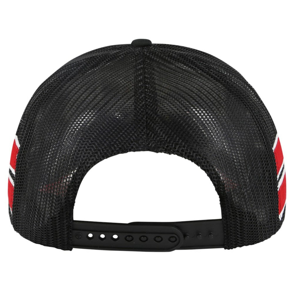 Chicago Blackhawks '47 Sideband Stripes Trucker Snapback Hat - Black Hats