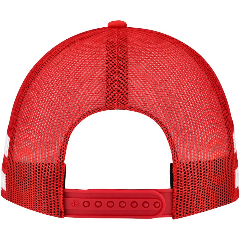 Detroit Red Wings '47 Sideband Stripes Trucker Snapback Hat - Red Hats
