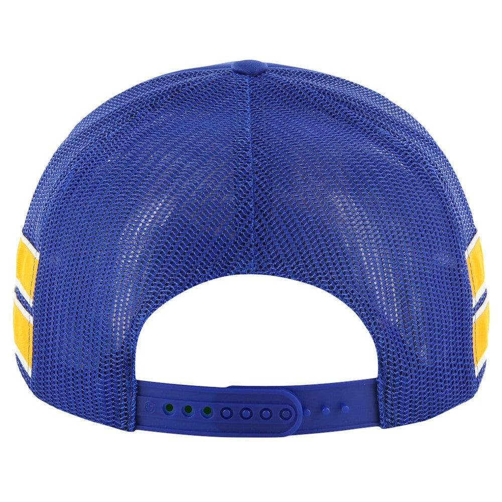 St. Louis Blues '47 Sideband Stripes Trucker Snapback Hat - Blue Hats