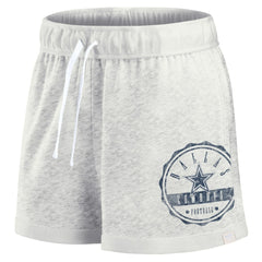 Dallas Cowboys Women's Vintage Badge Shorts - Oatmeal cheap