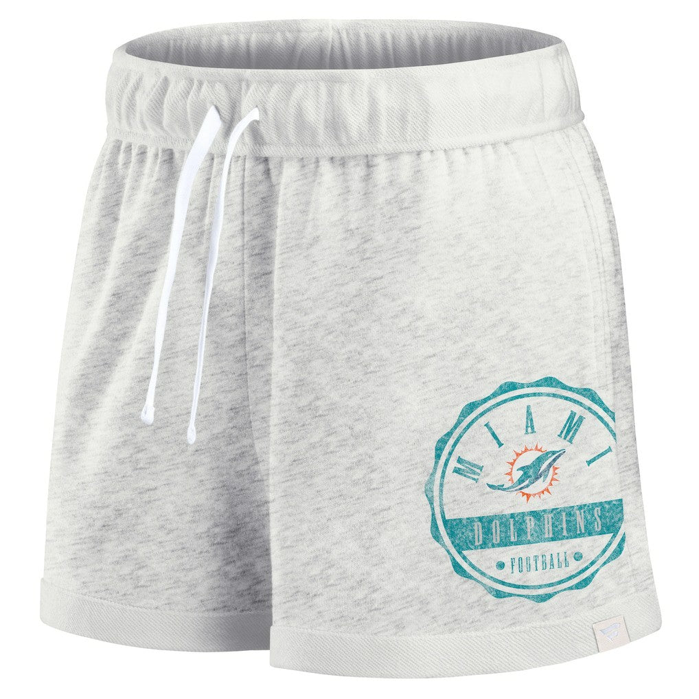 Miami Dolphins Women's Vintage Badge Shorts - Oatmeal online