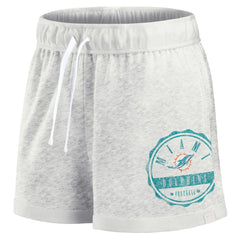 Miami Dolphins Women's Vintage Badge Shorts - Oatmeal online