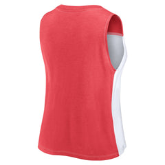 Tampa Bay Buccaneers FanaticsWomen's Script Color Block Tank Top - Red/White cheap