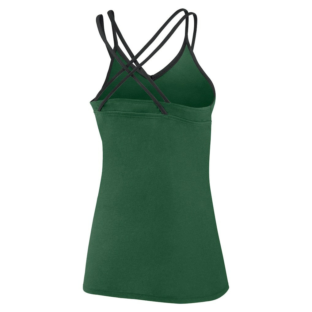 New York Jets Women's Go For It Strappy Crossback Tank Top - Green sale