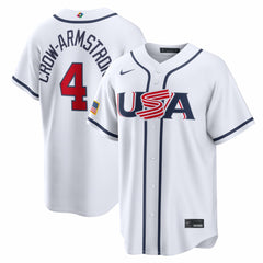 Pete Crow-Armstrong USA Baseball 2026 World Baseball Classic Home Stadium Jersey White