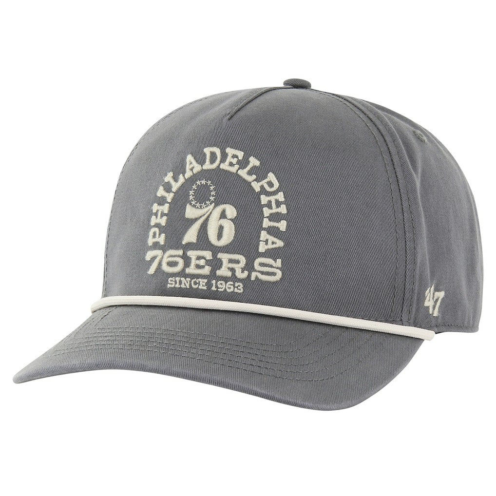 Philadelphia 76ers '47 Canyon Ranchero Hitch Adjustable Hat - Charcoal outlet