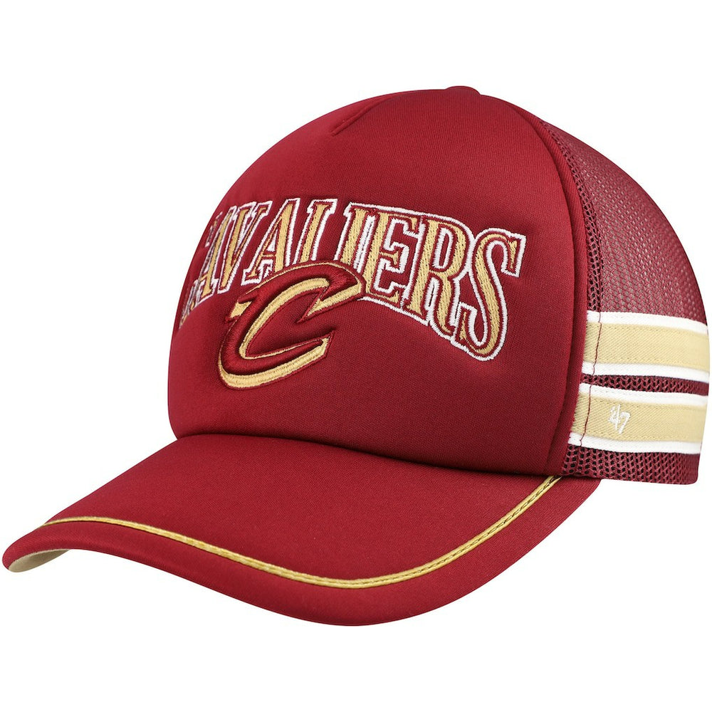 Cleveland Cavaliers '47 Sidebrand Stripes Trucker Adjustable Hat sale - Wine cheap