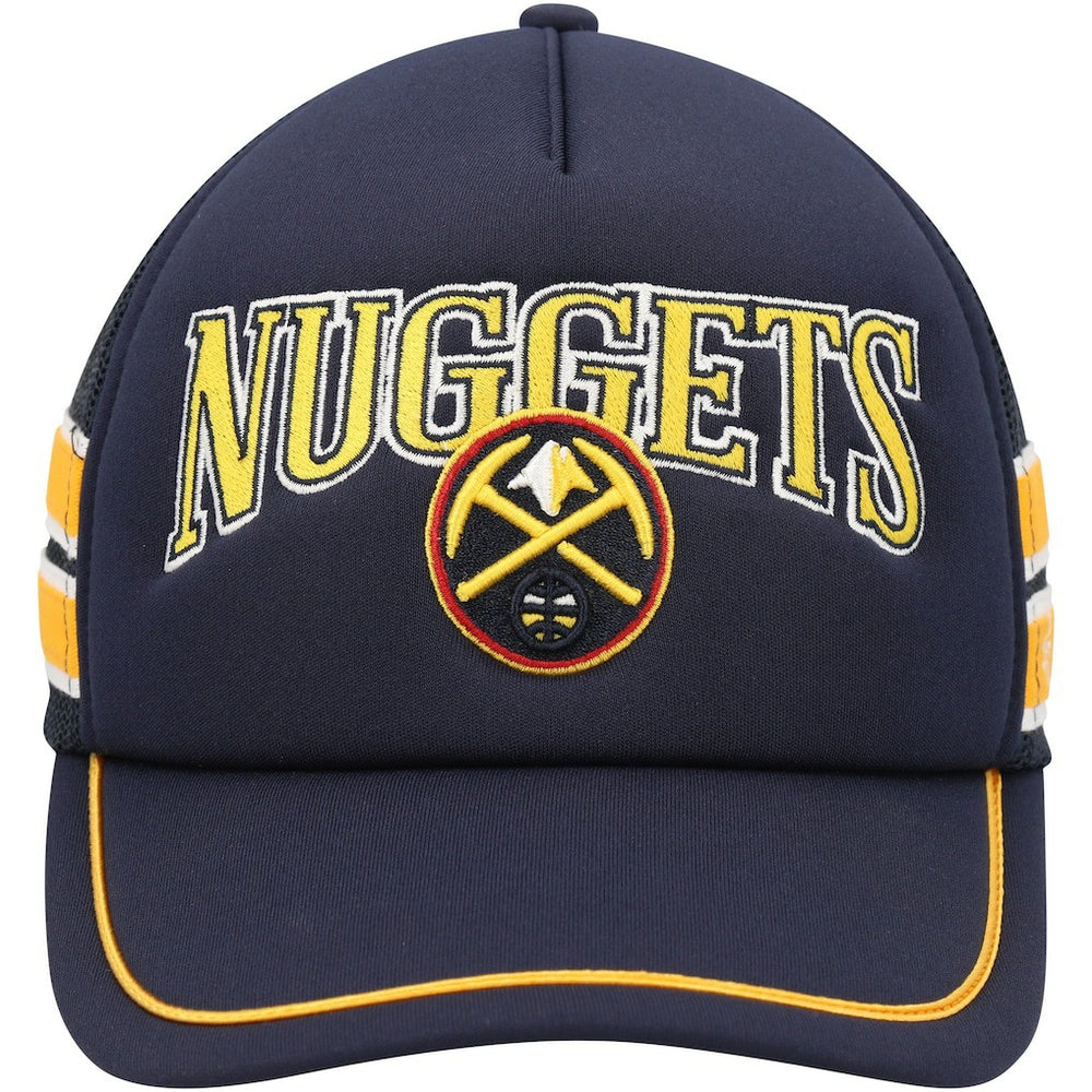 Denver Nuggets '47 Sidebrand Stripes Trucker Adjustable Hat sale - Navy cheap