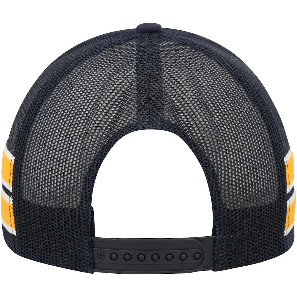 Denver Nuggets '47 Sidebrand Stripes Trucker Adjustable Hat sale - Navy cheap